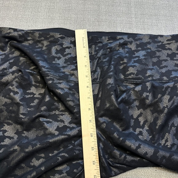 Chicos Zenergy So Slimming Leggings 3 (16/18 )‎ Houndstooth Foil Black Pants New - Picture 8 of 11